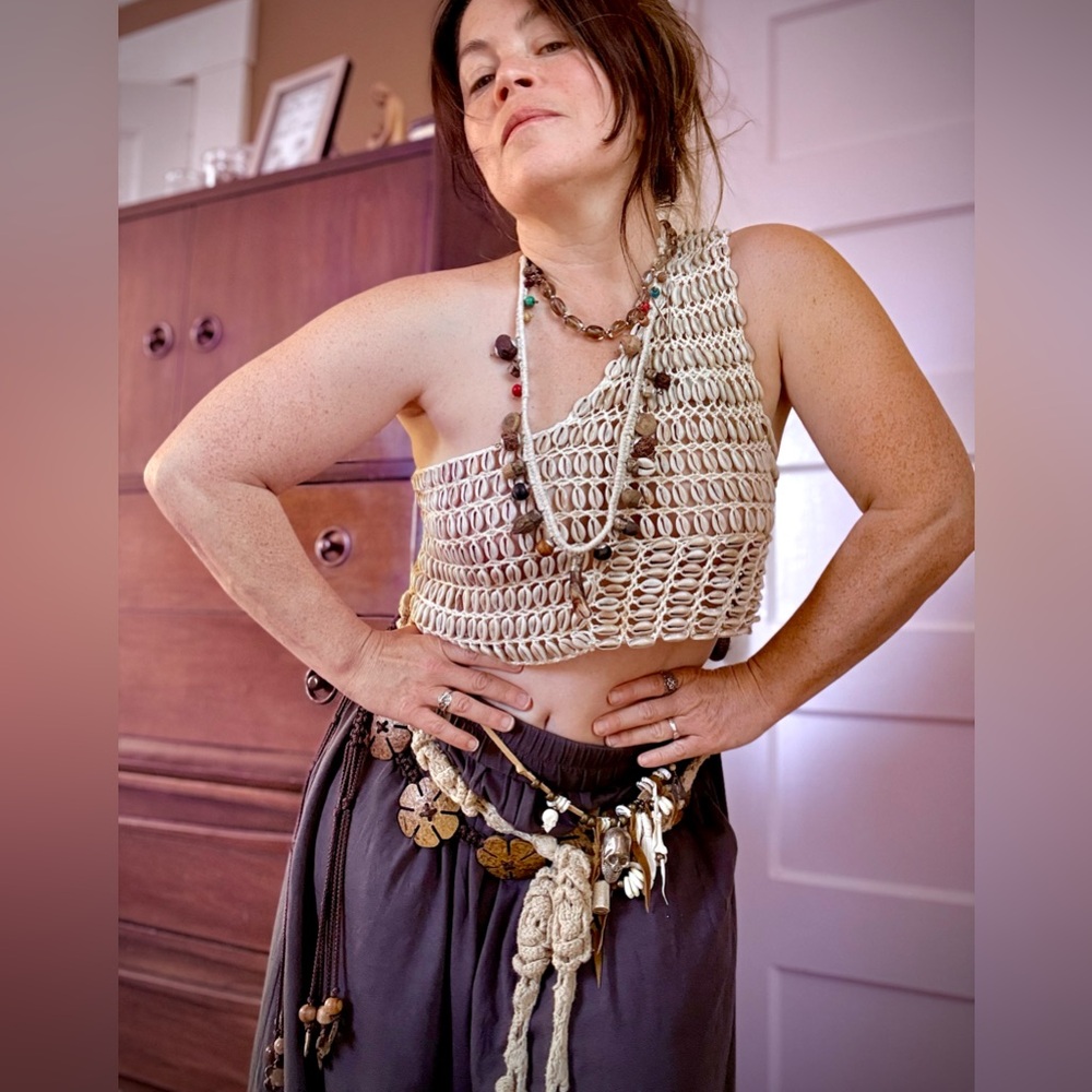 Cowrie Shell & Crochet Camisole - Picture 7 of 16